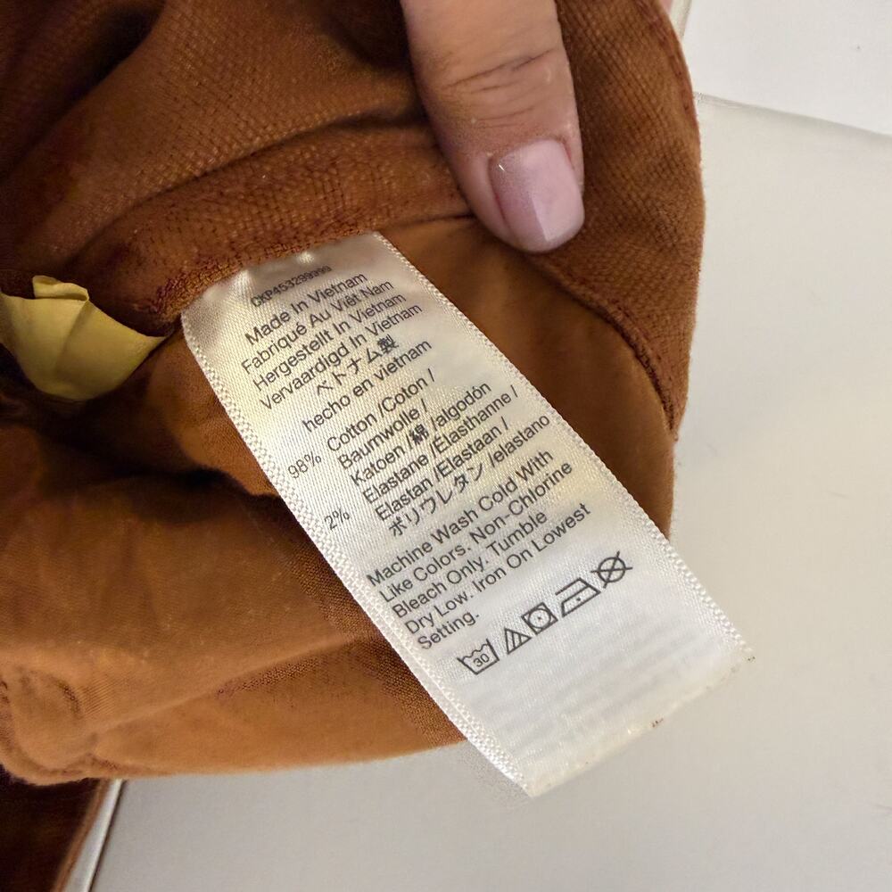Madewell Womens Slim Emmett Tapered Pants High Rise Brown - 32 - Picture 6 of 9